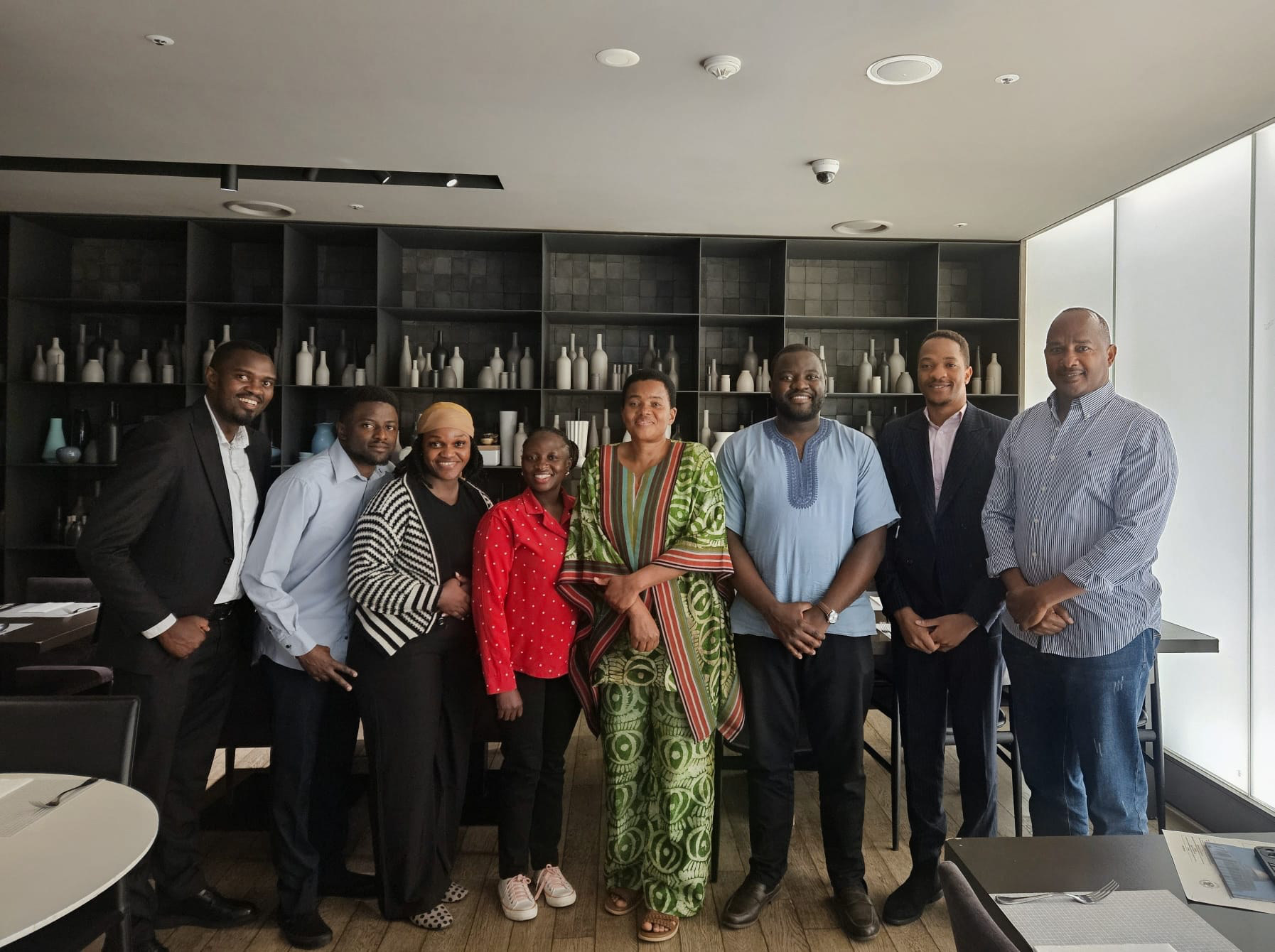 Group photo after the USKA Executive meeting with the Uganda Ambassador to Japan / Korea and Mr David K. — Seoul, 6 June 2026